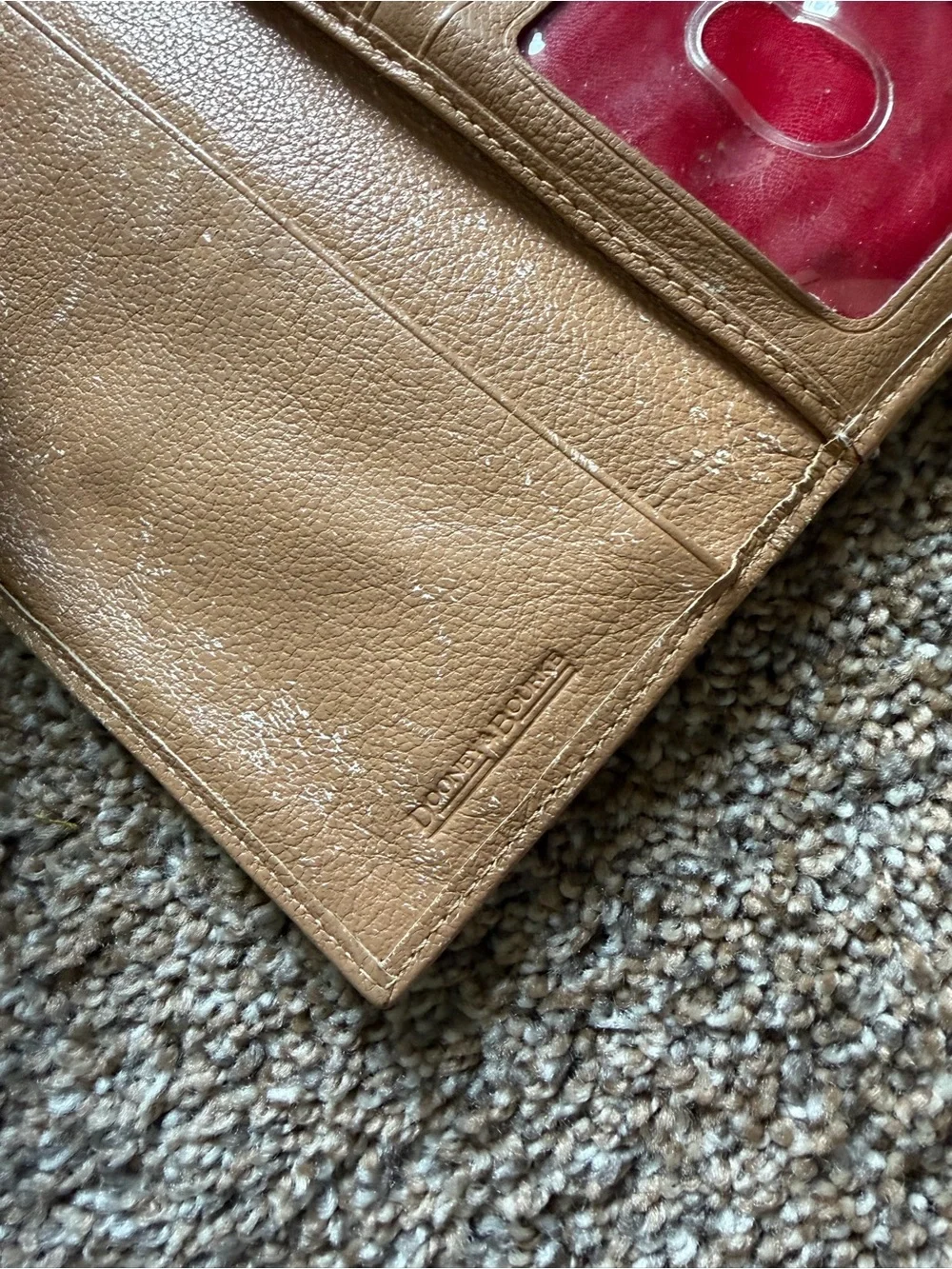 DOONEY & BOURKE Tan Pebble Leather Wallet